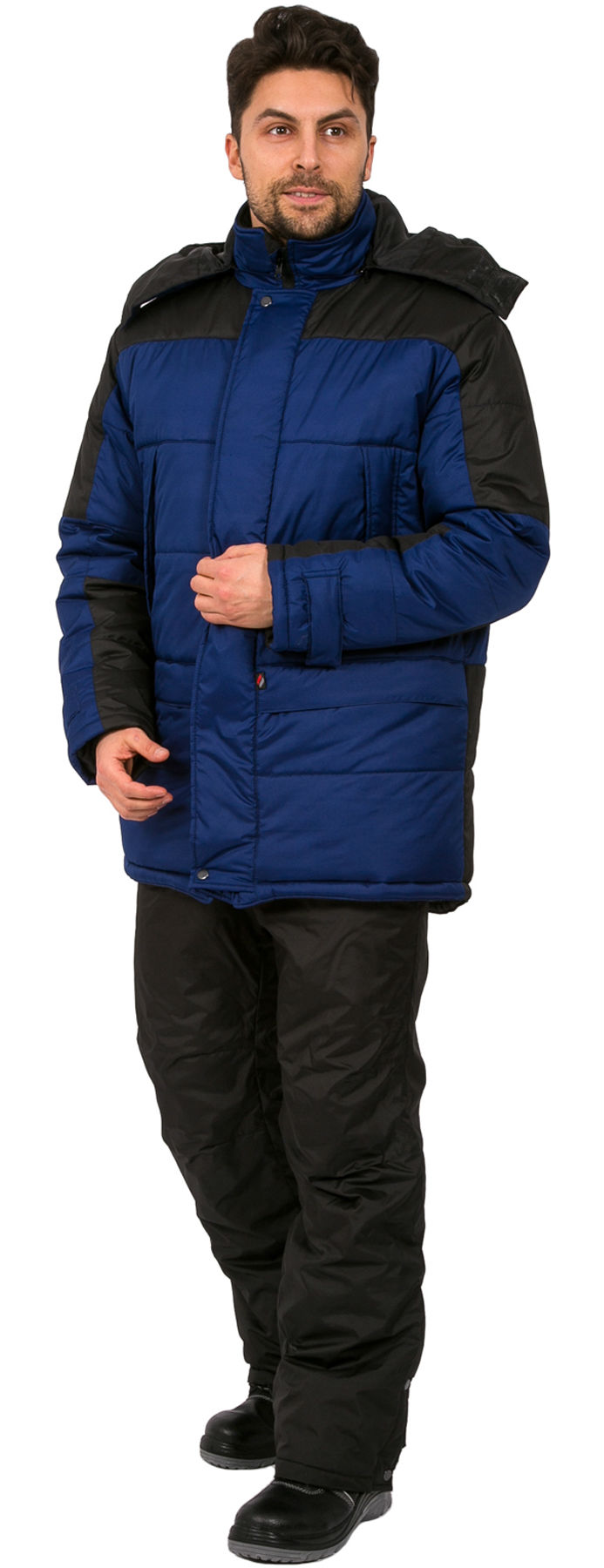Куртка зимняя Европа (тк.Дюспо), т.синий/черный